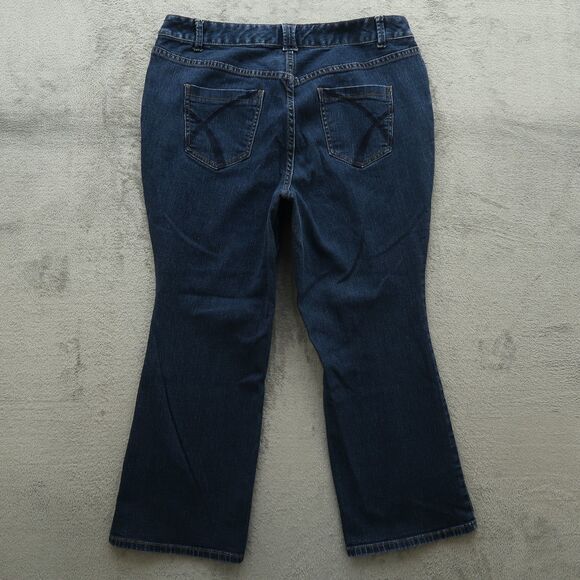 Lane Bryant Jeans Women's Size 18P Blue High-Rise Distinctly Boot 27" Inseam - Picture 10 of 15